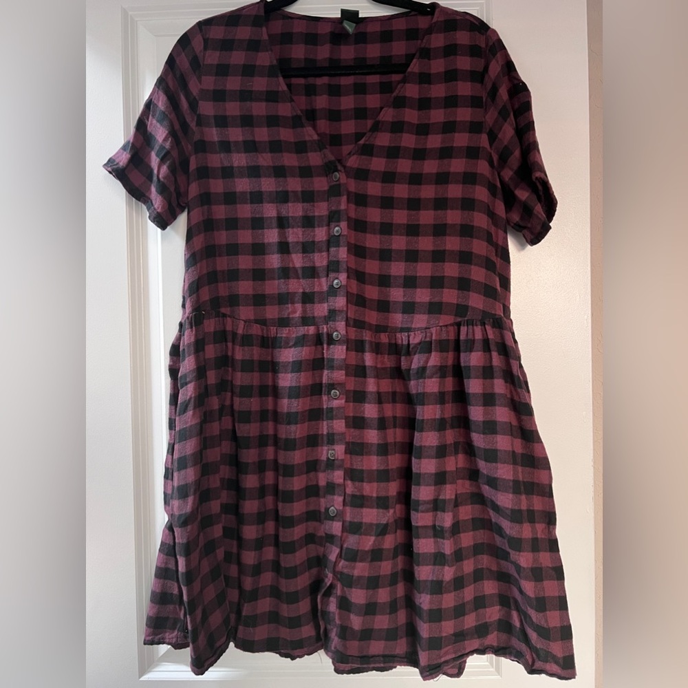 Plaid midi Dress